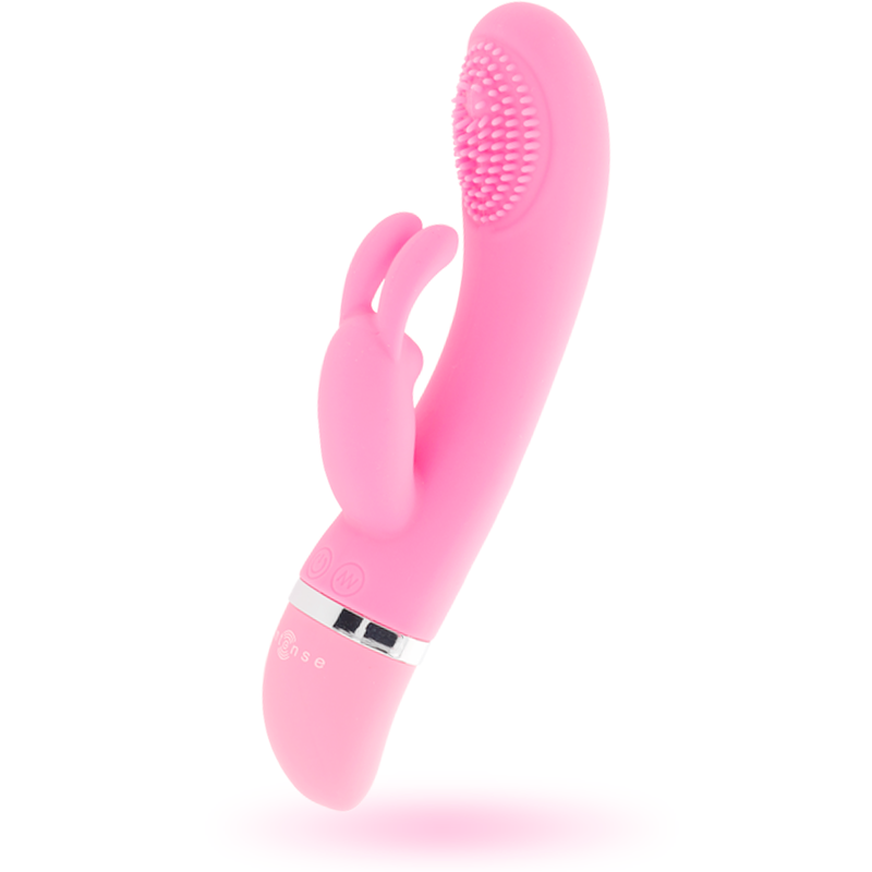 Susy silicone rabbit pink oscillating vibrator