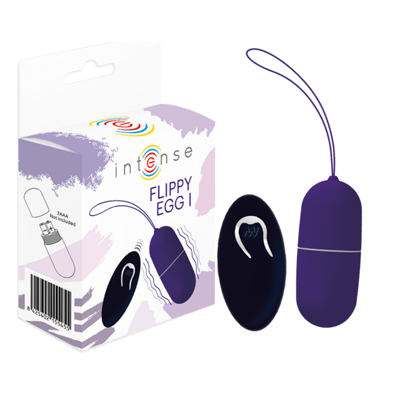 INTENSE - FLIPPY I VIBRATING EGG WITH PURPLE REMOTE CONTROL