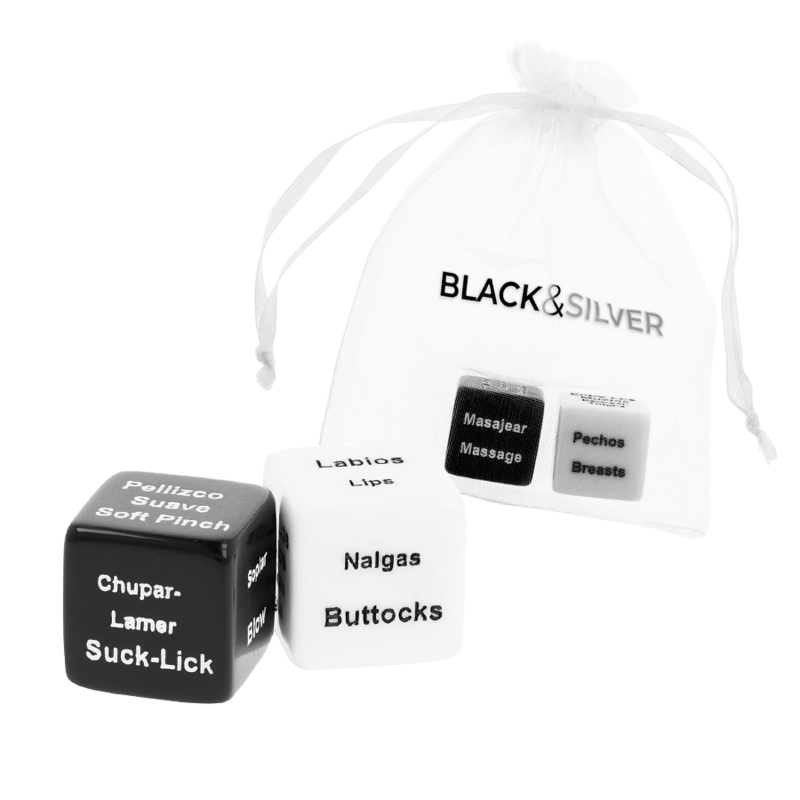 BLACK&amp;SILVER - DICE FOR COUPLES ES/EN