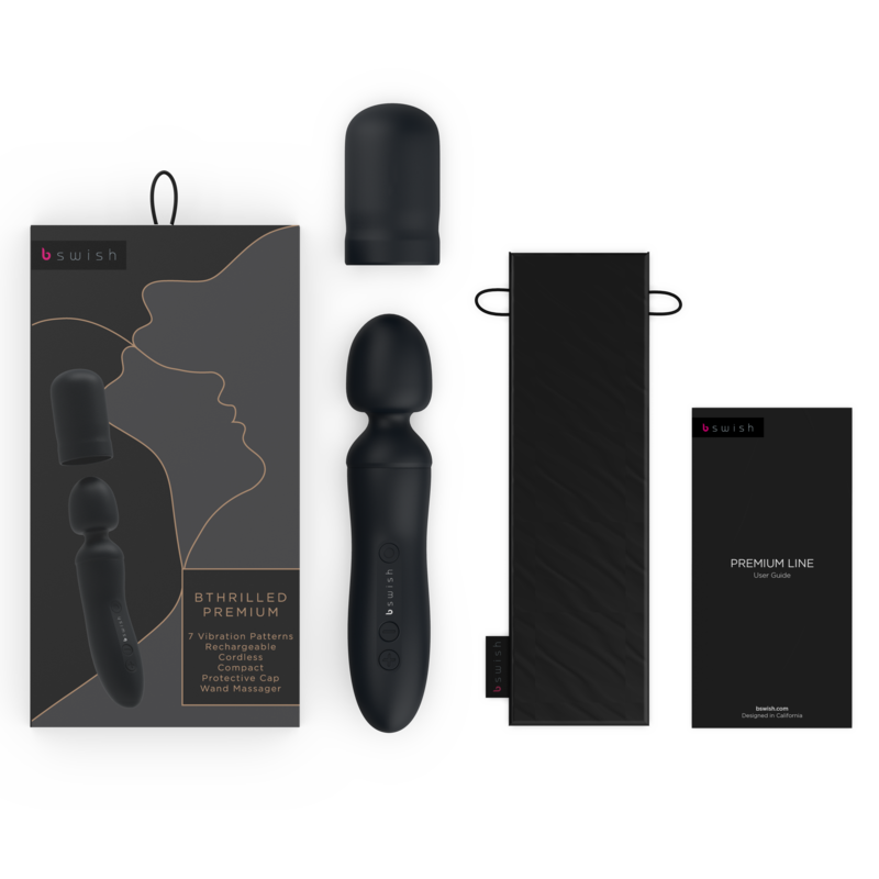 bthrilled premium vibrating wand black