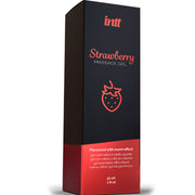 Strawberry flavor warming massage gel