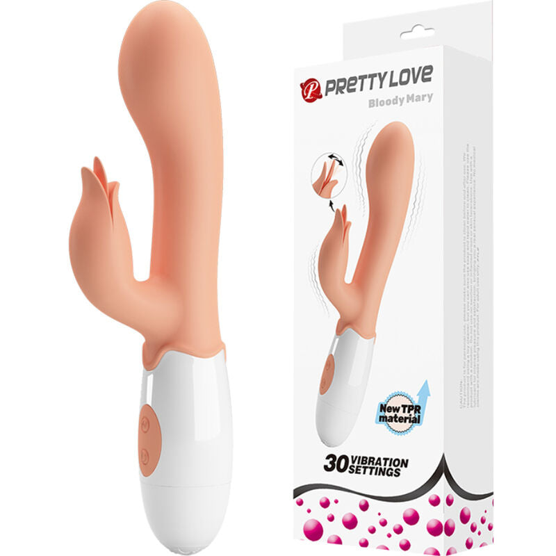 Bloody Mary vibrator with stimulator
