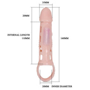Harrison Penis Extender Sleeve with Vibration and Strap 13.5cm