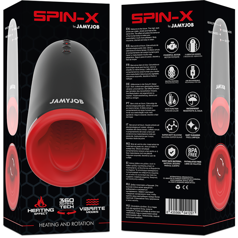 Spin-X Heating and Rotating Masturbator