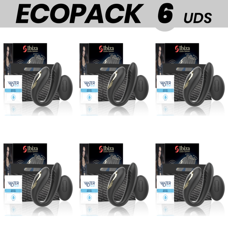 ECOPACK 6 UNITÉS - IBIZA DOUBLE VIBRATEUR ROTATIF