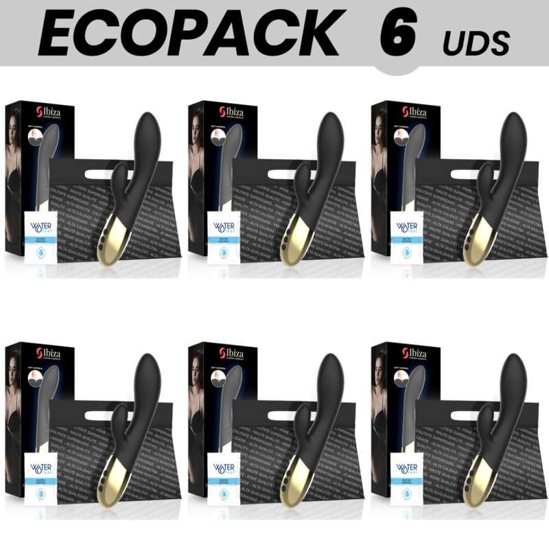 ECOPACK 6 UNITÉS - IBIZA VIBRATEUR LAPIN SUPER DOUX
