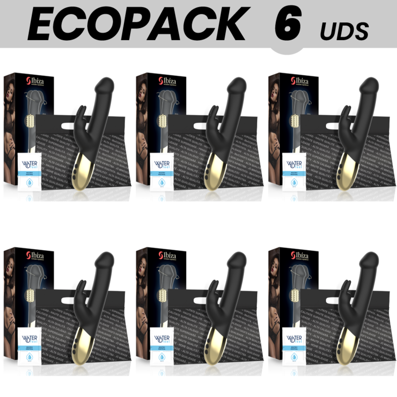 ECOPACK 6 UNITÉS - IBIZA VIBRATEUR ROTATIF LAPIN