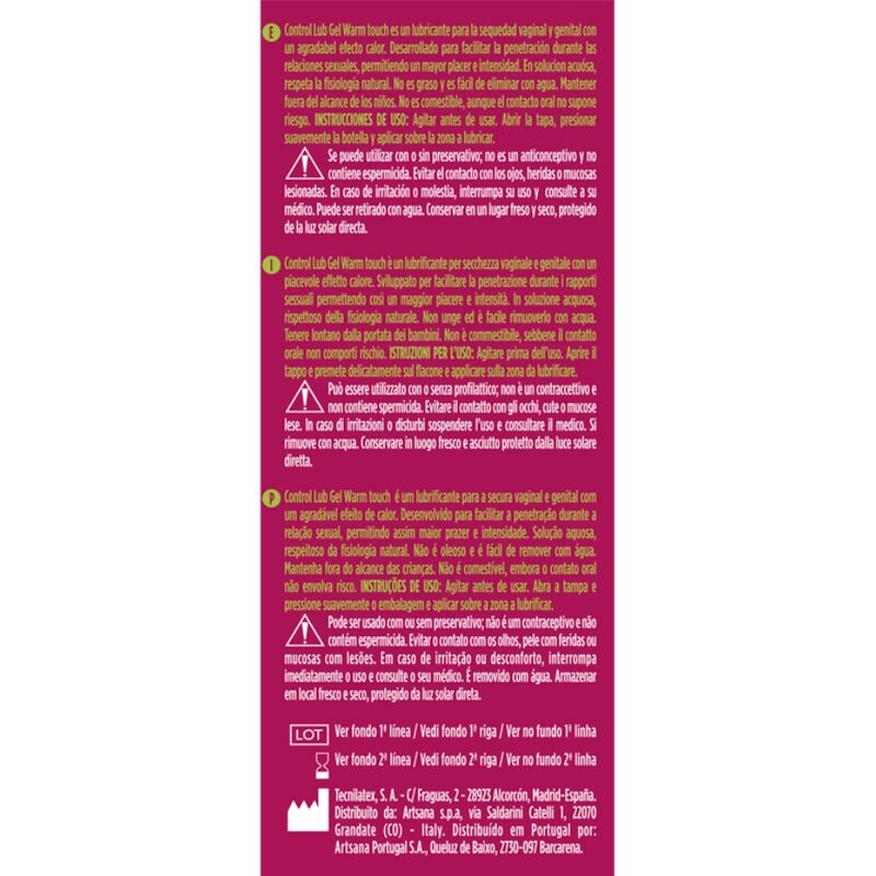 Lubricating gel with heat effect 75 ml