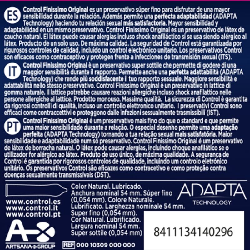 CONTROL - FINISSIMO CONDOMS 3 PACK