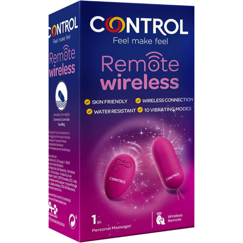 Wireless remote control of the personal massager