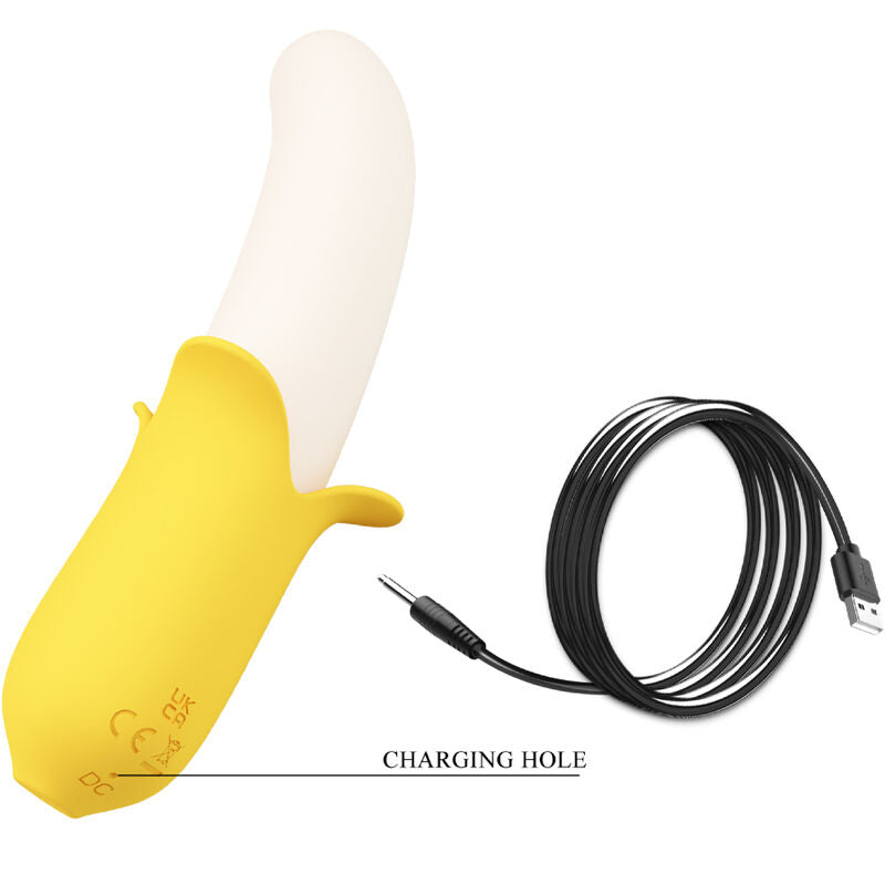 Banana geek super power 7 vibrations up&amp;down black silicone