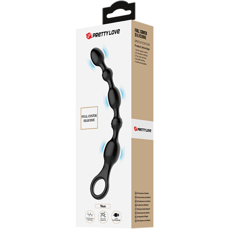 Anal balls van 10 rechargeable silicone vibrations