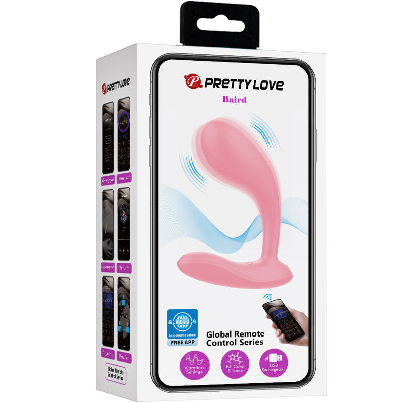 Baird application g-spot 12 vibrations rechargeable pink