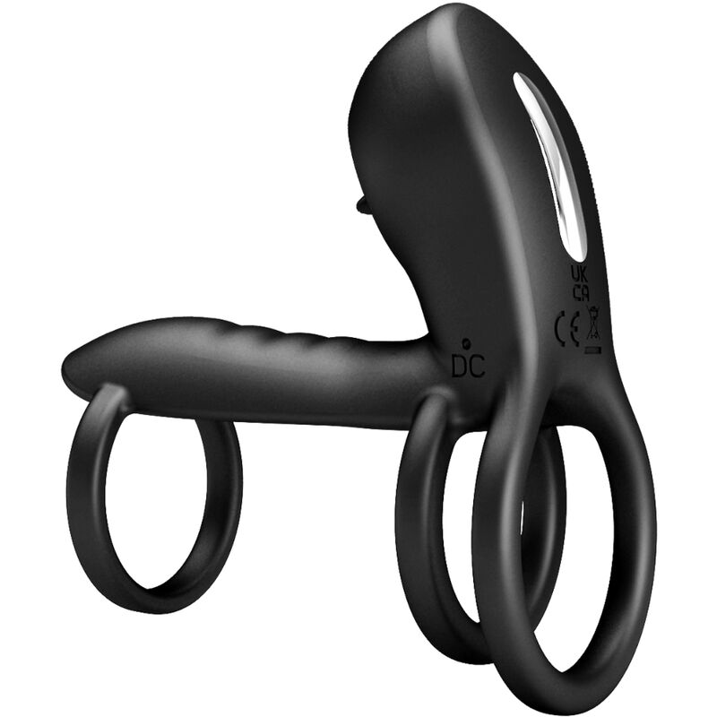 Jammy 12 Vibration Penis Sleeve with Rechargeable Silicone Tongue