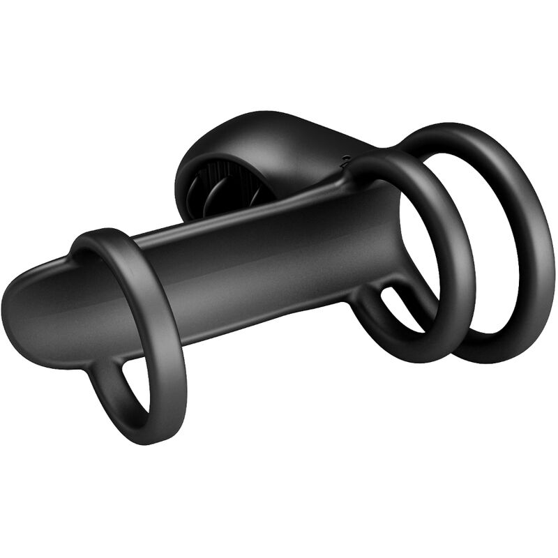 Jammy 12 Vibration Penis Sleeve with Rechargeable Silicone Tongue