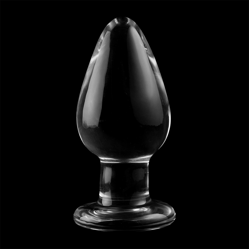 NEBULA SERIES BY IBIZA - ANAL PLUG MODEL 3 TRANSPARENT BOROSILICATE GLASS 11 CM -O- 5 CM
