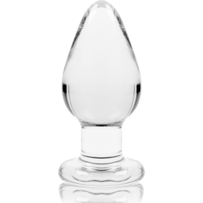 NEBULA SERIES BY IBIZA - ANAL PLUG MODEL 3 TRANSPARENT BOROSILICATE GLASS 11 CM -O- 5 CM