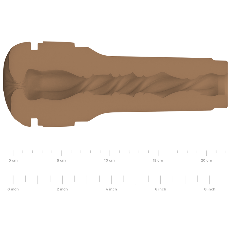 KIIROO - GENERIC BUTT MASTURBATOR FEEL STROKER - MEDIUM BROWN 