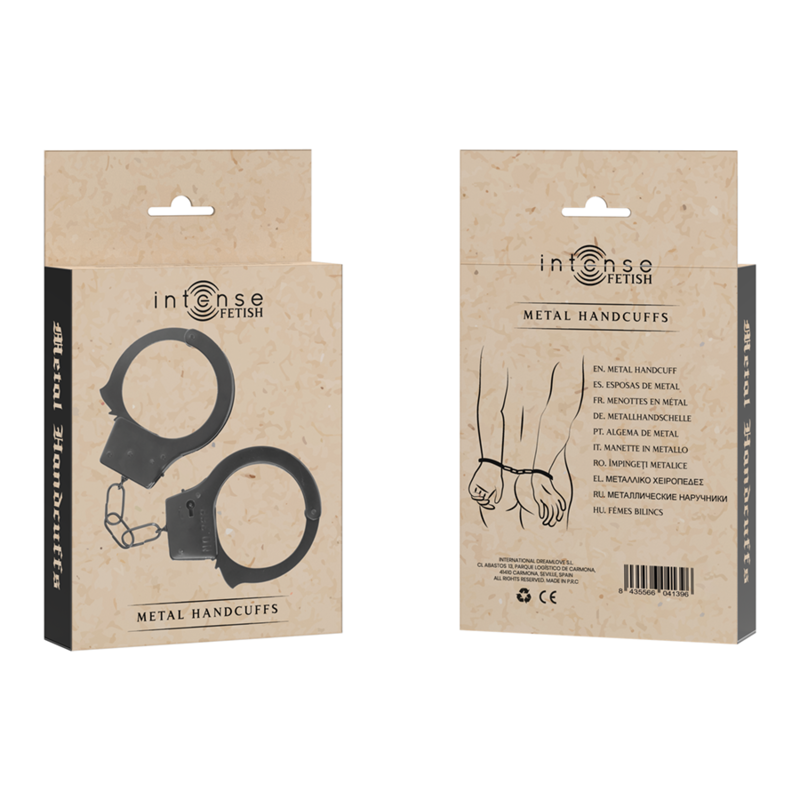 Fetish metal handcuffs