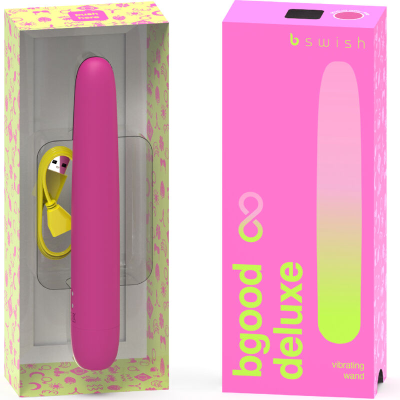 B swish rechargeable vibrator - bgood infinite deluxe pink silicone