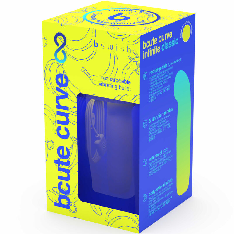 Bcute Curve Infinite Classic Limited Edition Yellow Rechargeable Silicone Vibrator