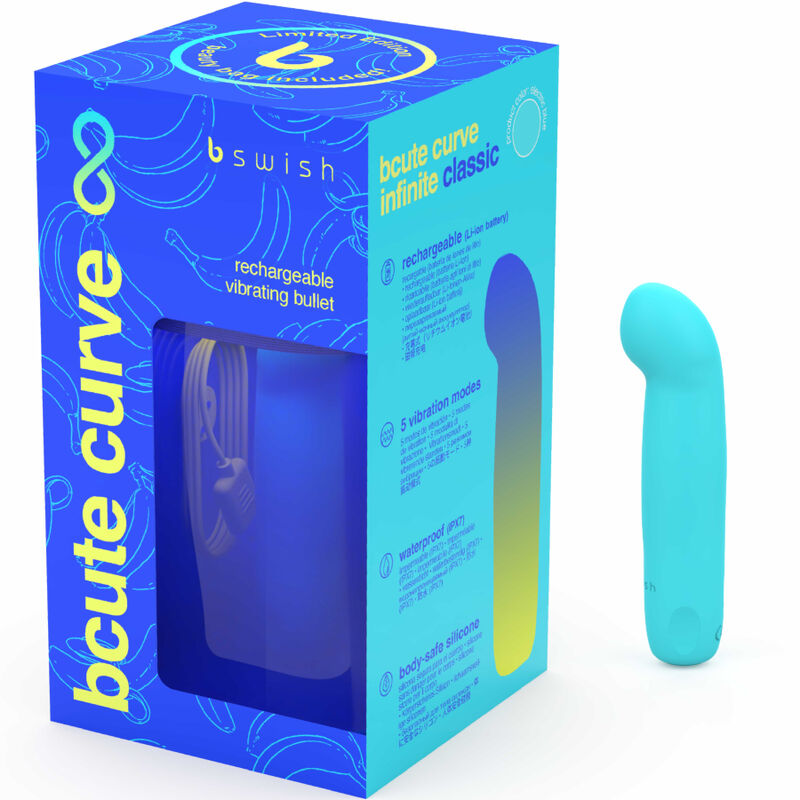 Bcute Curve Infinite Classic Limited Edition Blue Silicone Rechargeable Vibrator