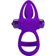 10-vibration purple silicone vibrating ring