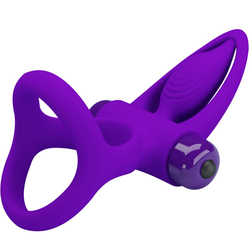 PRETTY LOVE - VIBRATING RING 10 VIBRATIONS PURPLE SILICONE