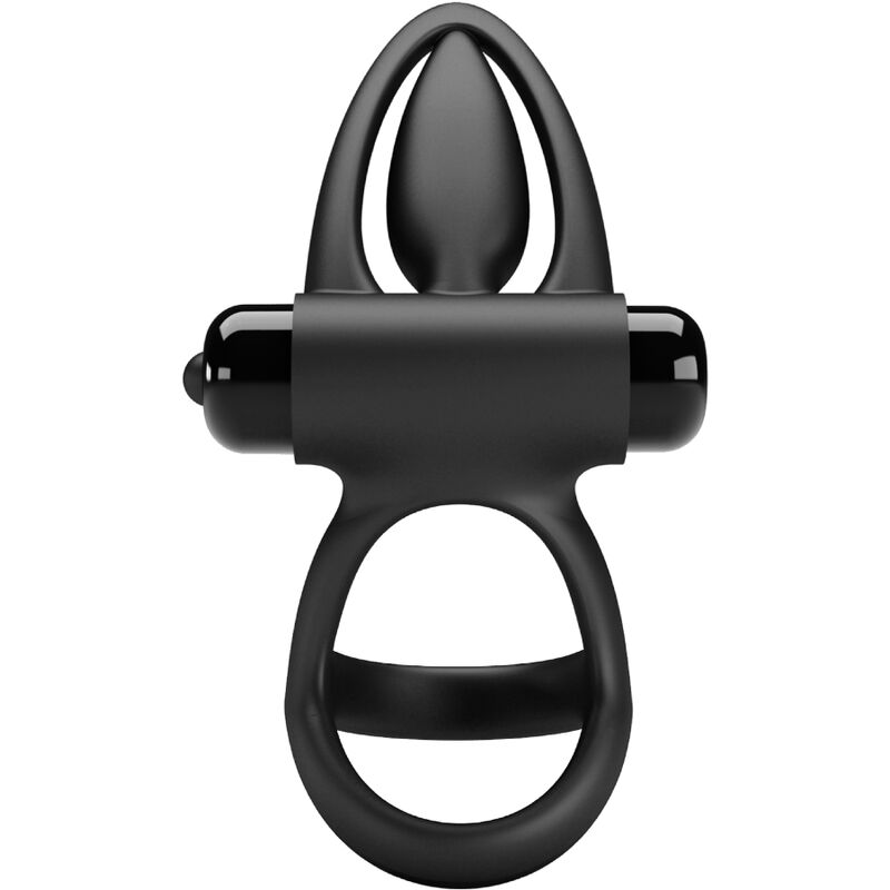 Vibrating ring 10 vibrations black silicone