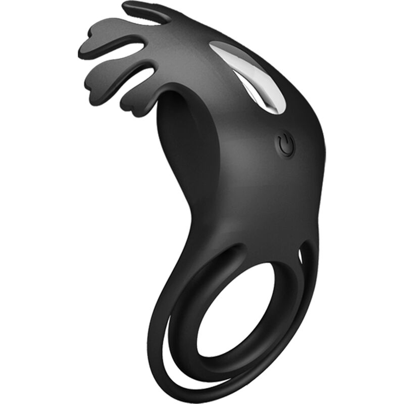 Ruben 7 Vibrations Black Silicone Vibrating Ring