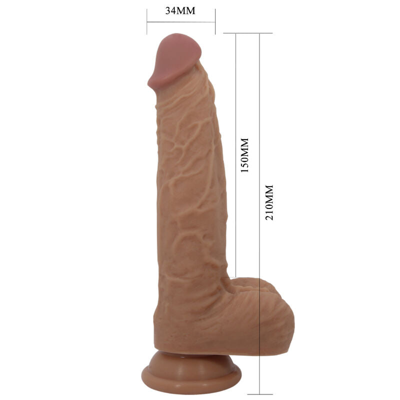 Jonathan silicone dildo 3 vibrations + 3 insertion sizes remote control 21 cm