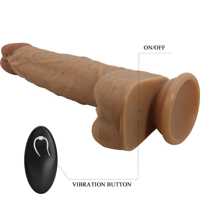 Jonathan silicone dildo 3 vibrations + 3 insertion sizes remote control 21 cm