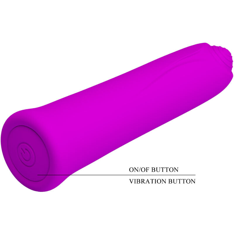 Curtis Mini Super Power 12 Vibration Silicone Vibrator Purple