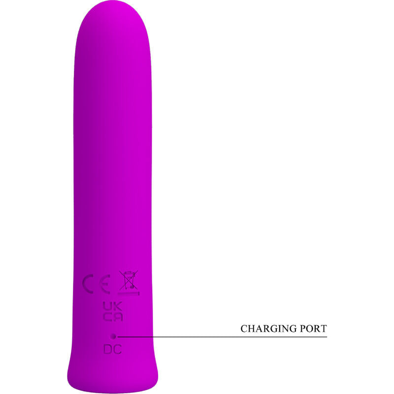 Curtis Mini Super Power 12 Vibration Silicone Vibrator Purple