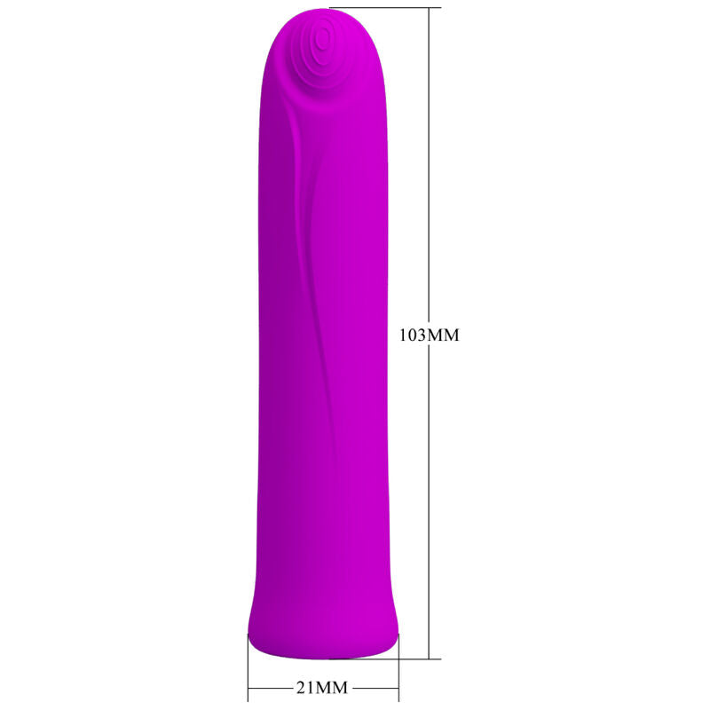 Curtis Mini Super Power 12 Vibration Silicone Vibrator Purple