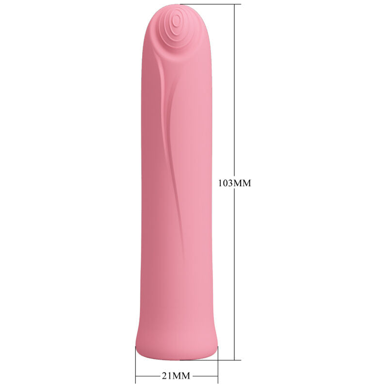 Curtis Mini Super Power 12 Vibration Vibrator in Pink Silicone