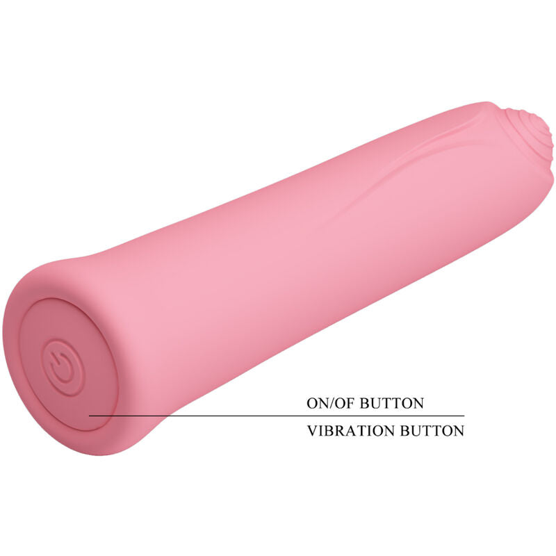 Curtis Mini Super Power 12 Vibration Vibrator in Pink Silicone