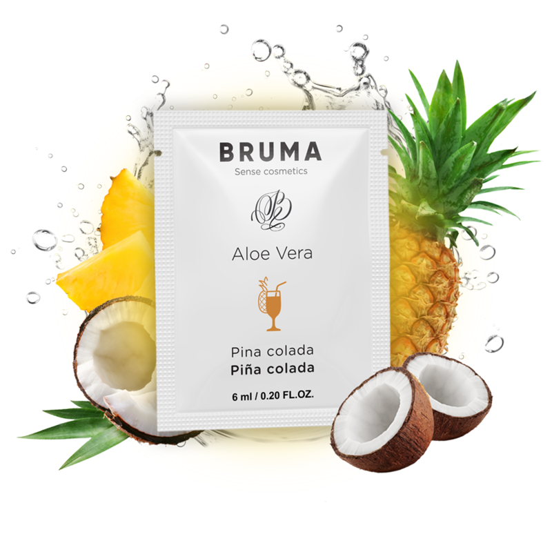 BRUMA - SLIPPERY GEL WITH ALOE VERA PINA COLADA FLAVOR 6 ML