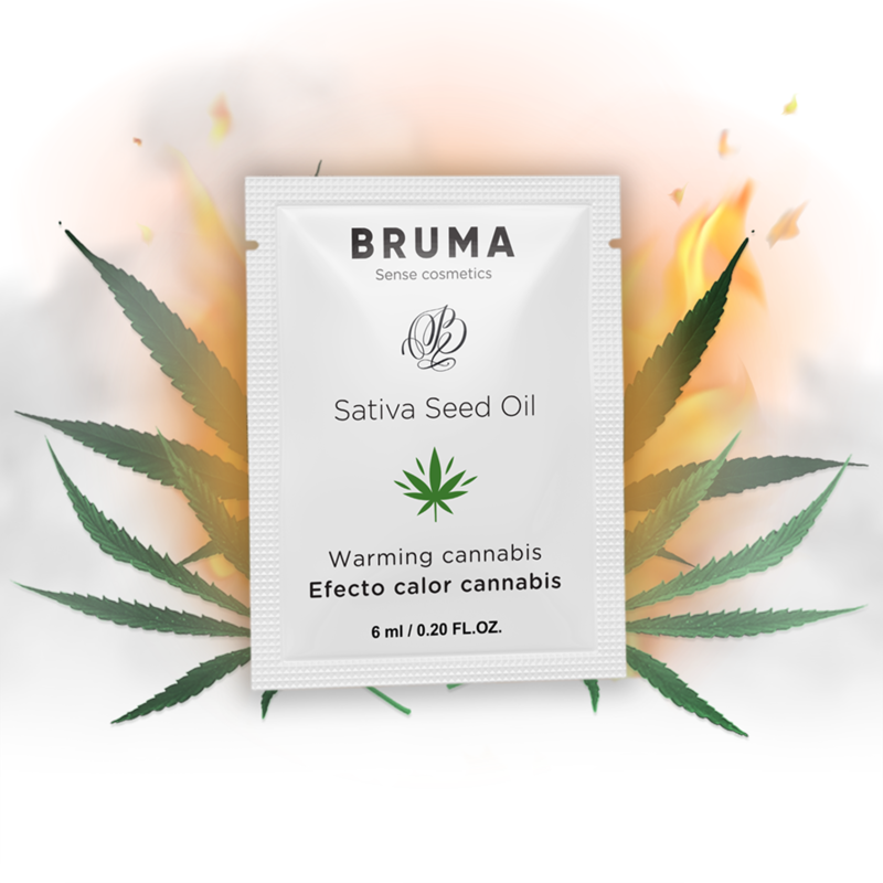 BRUMA - SATIVA SEED OIL WARMING SLIDE GEL CANNABIS FLAVOR 6 ML