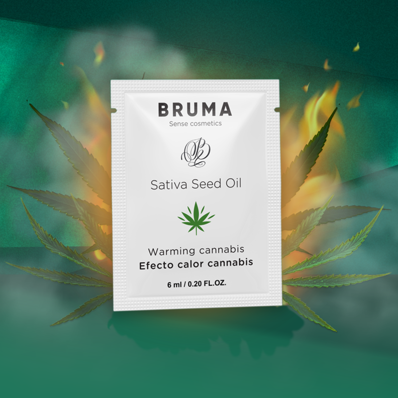 BRUMA - SATIVA SEED OIL WARMING SLIDE GEL CANNABIS FLAVOR 6 ML