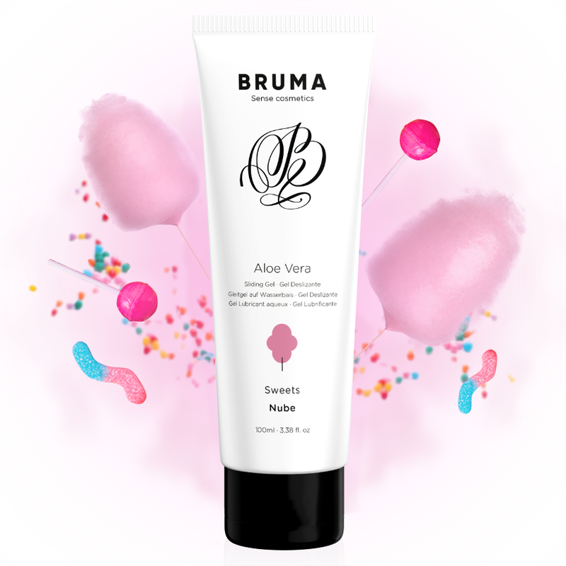 BRUMA - SLIPPERY GEL WITH ALOE VERA, CANDY FLAVOR, 100 ML