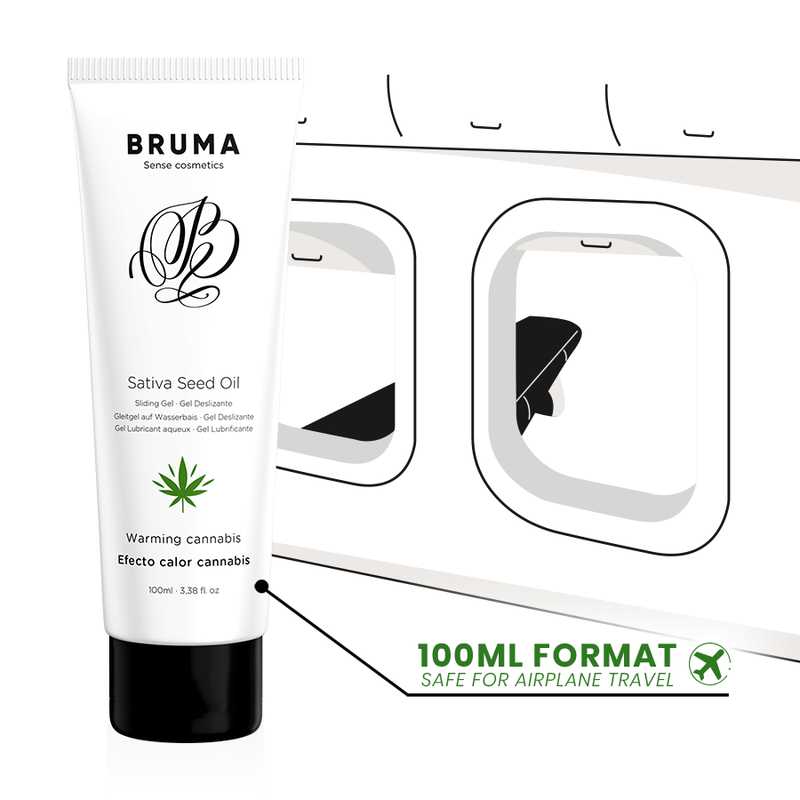 BRUMA - SATIVA SEED OIL WARMING SLIDE GEL CANNABIS FLAVOR 100 ML