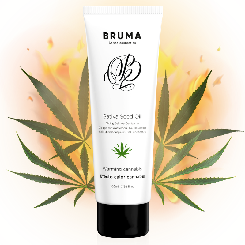 BRUMA - SATIVA SEED OIL WARMING SLIDE GEL CANNABIS FLAVOR 100 ML