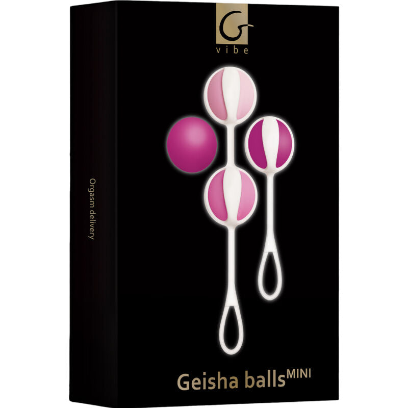 Set of 4 mini purple geisha balls