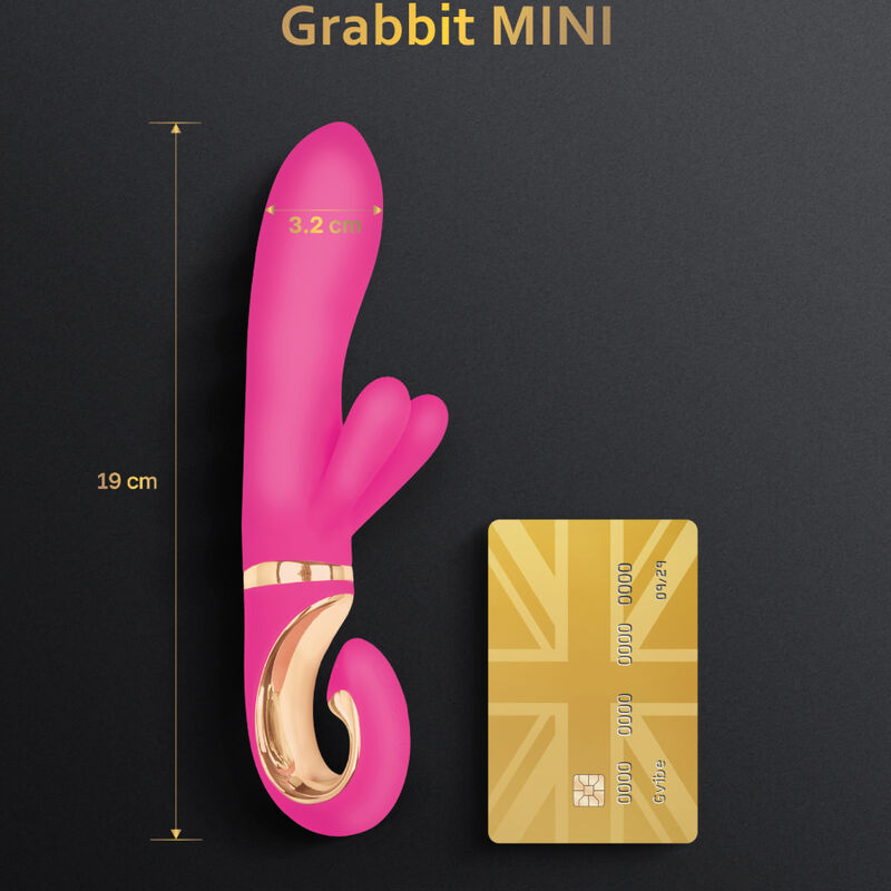 Grabbit Mini Pink Silicone Vibrator