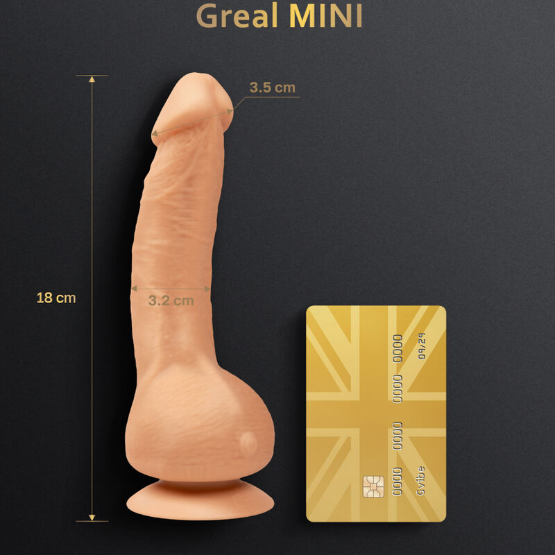 Greal mini vibrator dildo natural silicone