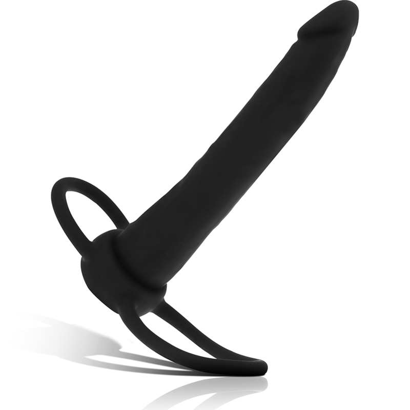MYTHOLOGY - COBI ONYX ANAL DILDO WITH COCK RING AND TESTICLE 13 CM IN SILICONE