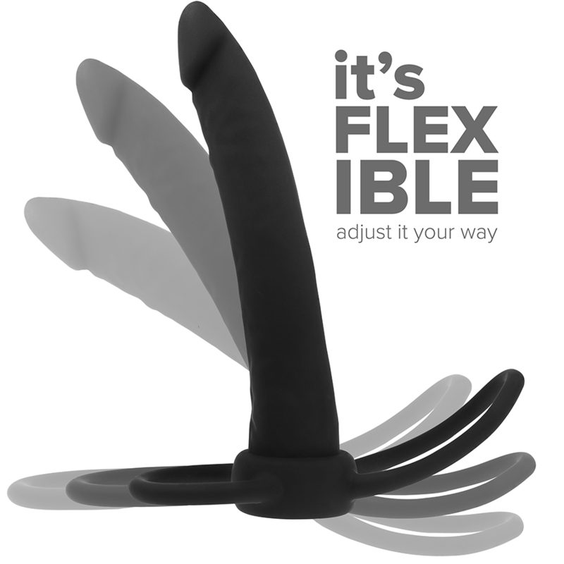Cobi Onyx Anal Dildo with Cock Ring and Testicle 13 cm Silicone