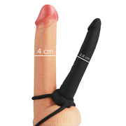 Cobi Onyx Anal Dildo with Cock Ring and Testicle 13 cm Silicone