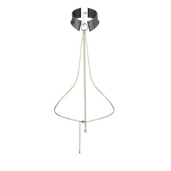 Metallic Desire Black Metallic Necklace